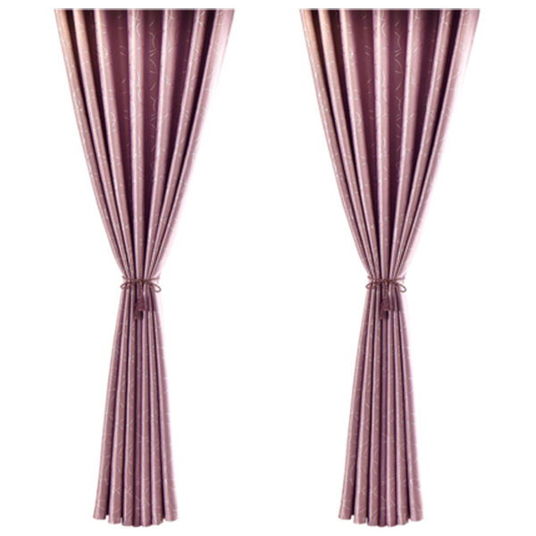 

curtain & drapes 100% slive circle blackout curtains for bedroom living room window treatment blinds decoration double-sided hem