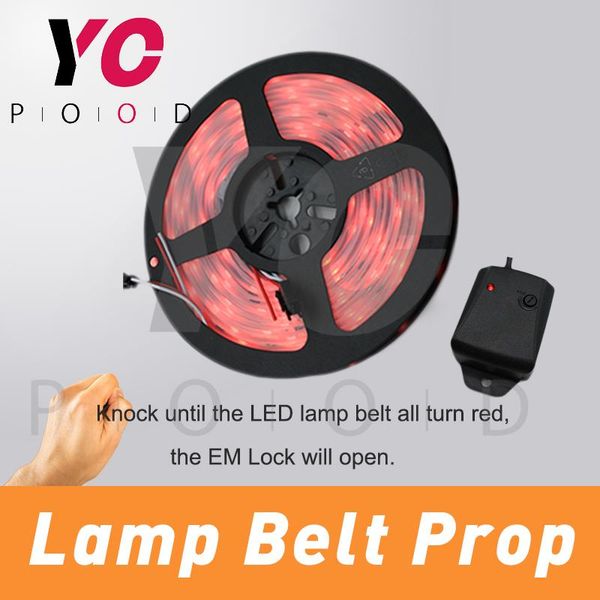 

knock lamp belt prop escape room knocking vbiration sensor to light up the strip unlock takagism game real life yopood fingerprint access co