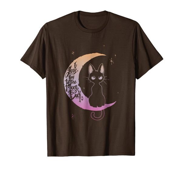 

i love you to the moon back t-shirt, White;black
