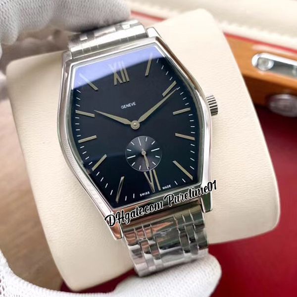 

malte 82230 a21j automatic mens watch 42mm black dial silverr stick roman markers stainless steel bracelet sports watches 5 styles puretime0, Slivery;brown