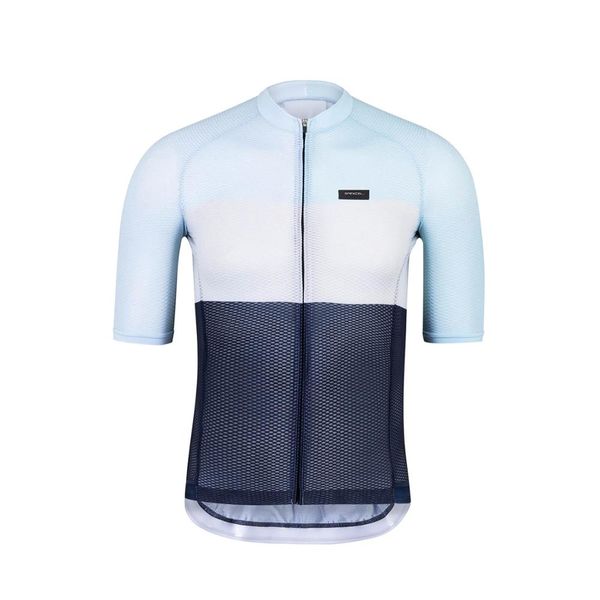 

spexcel 2020 new lightweight pro aero climber's short sleeve cycling jersey seamless process with open cell mesh fabric, White;black