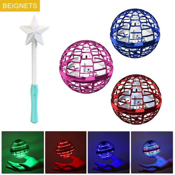 

drones roclub flynova pro floating flying ball mini ufo magic drone helicopter 360 degree rotating with light for kids gift