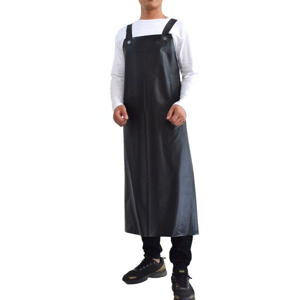 

aprons apron waterproof and oil-proof thickened lengthened acid alkali resistant