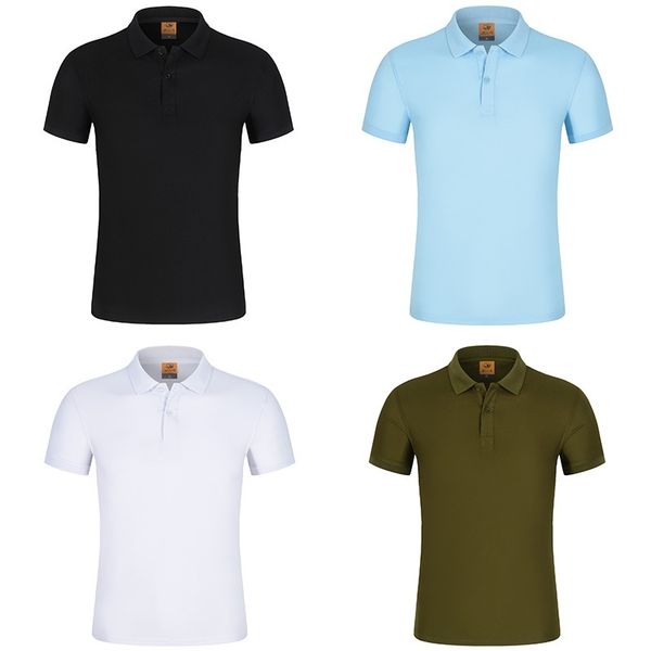 

polo shirt summer short sleeve t-shirt lapel collar men's paul solid color loose embroidery print, White;black