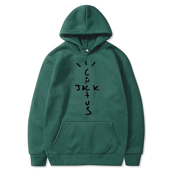 

men's hoodies singer jack sweater set travis scott cactus print hoodie, Black