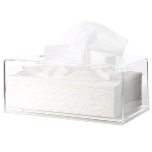 

tissue boxes & napkins transparent box napkin holder living room home organizer paper dispenser