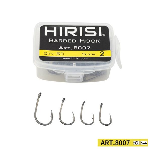 

50pcs fising hooks curve shank professional series carp for hair rigs barbed hook pesca iscas fishing tackle tools