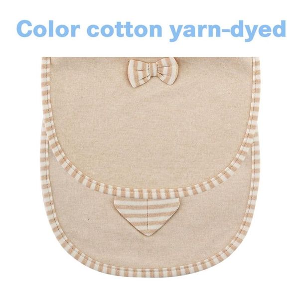 

bibs & burp cloths l5yf 2 pcs infant solid color bib cravat feeding cloth three-layer waterproof comfortable cotton saliva towel