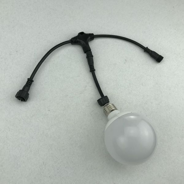 

80mm ucs1903 addressable globe type pixel light;dc24v input;1.44w(4pcs smd rgb inside);with(3-4-3) t connector led modules