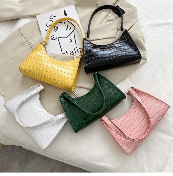 

pattern pu leather female shoulder bag fashion ladi armpit vintage women uette purse handbags small clutch