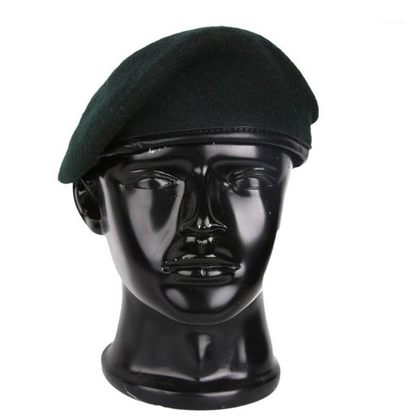 

berets woolen cloth soldier caps outdoor military hat tactical equipment red green sand color, Blue;gray