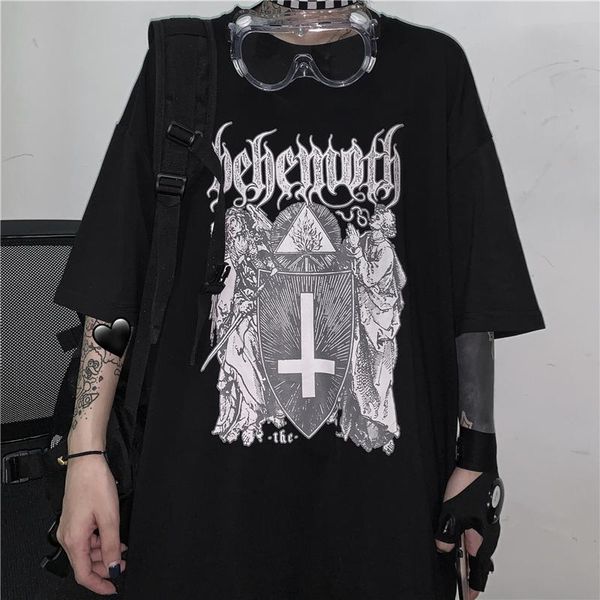 

women's t-shirt camisetas femininas estampa de halloween, camiseta feminina manga curta folgada anime kawaii y2k harajuku, White