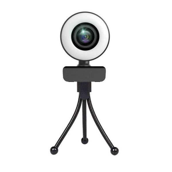 

webcams web camera auto focus ring beautify fill-in lighting video webcam 2k hd live broadcast mic usb