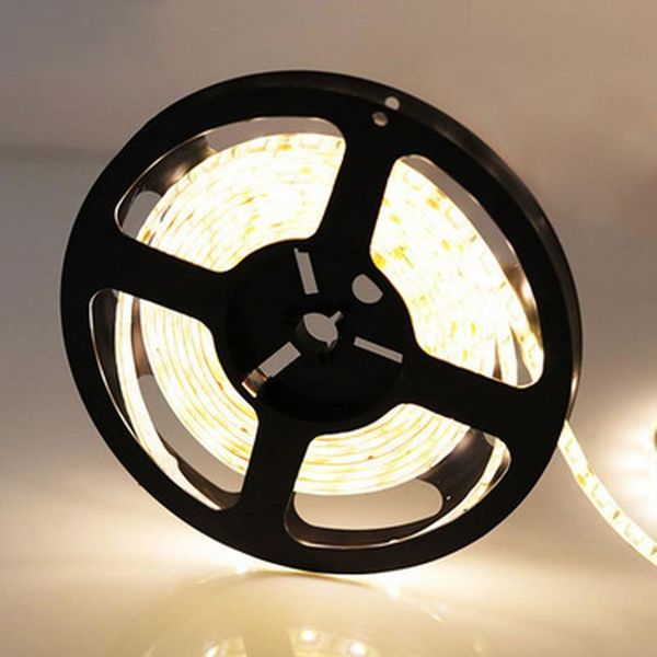 

led strip light 300led 5m waterproof ip65 3000k 6500k white warm red green blue yellow rgb flexible tape strips