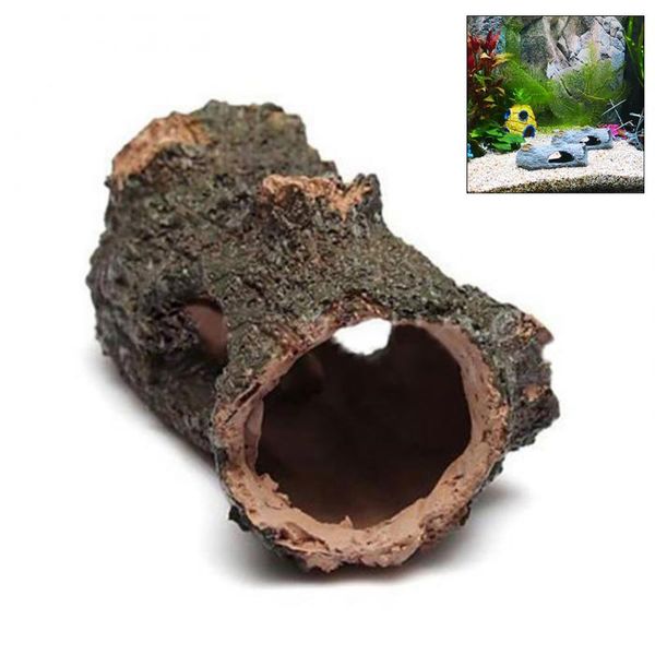 

decorations resin aquarium ornament hollow trunk fish tank tree log wood landscape branch hidden decor