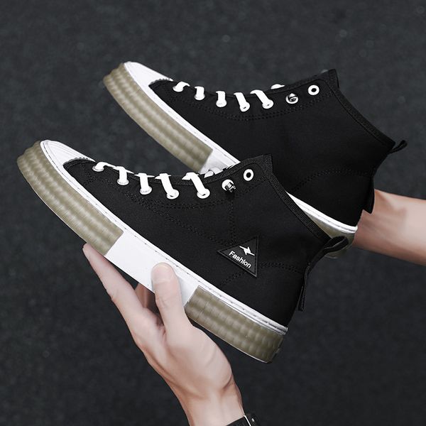 

shoe men's casual male fashion outdoor canvas rentals to high-quality skateboarding shoes ak2t, Black