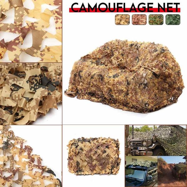 

various size 2 layers desert digital camouflage sunshade cloth hunting camo net military infrared stealth protection cover shade tents and s