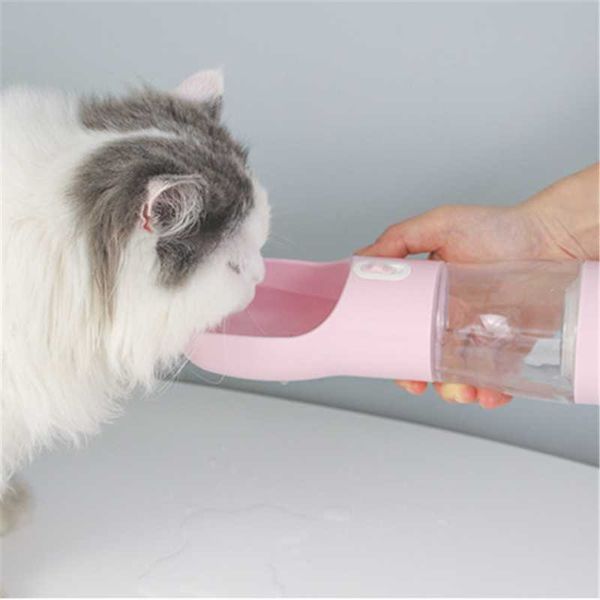 

cat bowls & feeders portable pet feeder dog bowl bottle travel accompanying water cup pot waterer