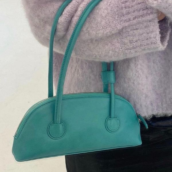 

evening bags simple mini portable women handbags fashion design ladies small shell solid color pu leather female shoulder underarm bag