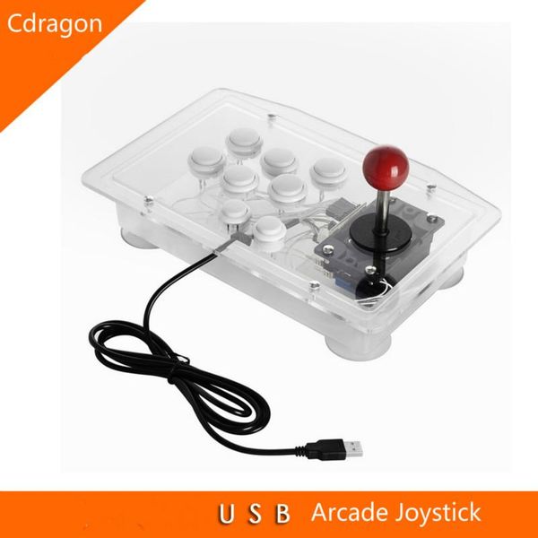 

game controllers & joysticks arcade joystick 10 buttons usb fighting stick gaming controller gamepad video for pc consoles gifts