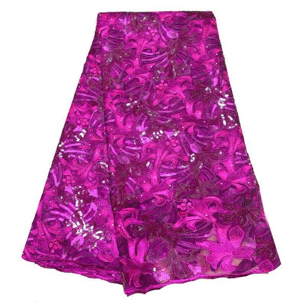 

ribbon the latest french premium sequined nigerian style lace dress african fabric wedding banquet2470b, Pink;blue