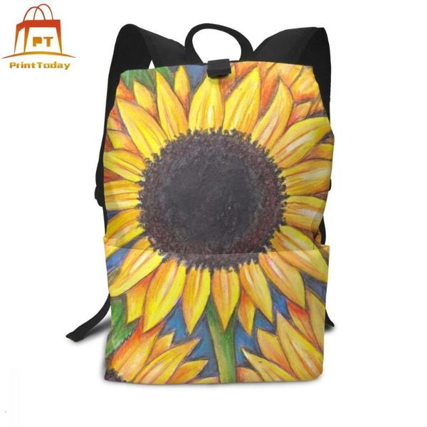 

backpack sunflower backpacks trending bag teen men - women multifunctional bags
