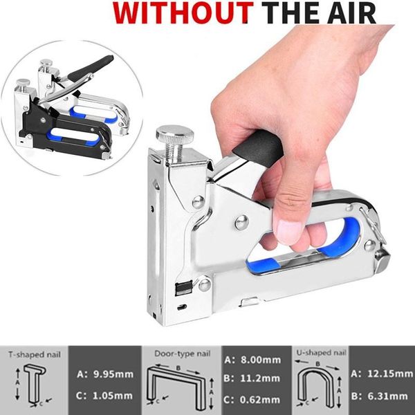 

professional hand tool sets 3in1 portable multi furniture stapler tools , metal manual decoration gun quick adjustment convenient and labor-