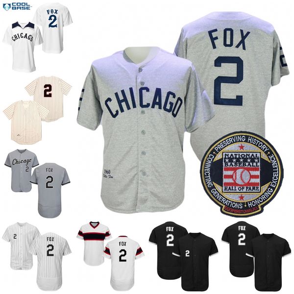 

nellie fox jersey 1959 1960 cream pinstripe hall of fame patch grey black pullover turn back size s-3xl, Blue;black