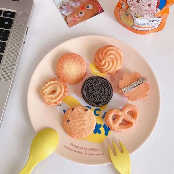 

bag clips 1pc cartoon clip cute cookie barrette simulation food fun liu seaside girl sweet hair card children accessories