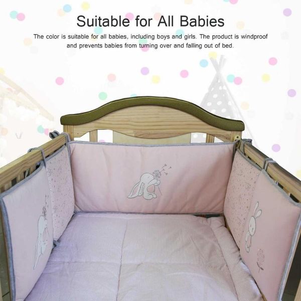 

bedding sets 5pcs cartoon crib fence cute cotton baby bumper bed accessories room decor pads breathable