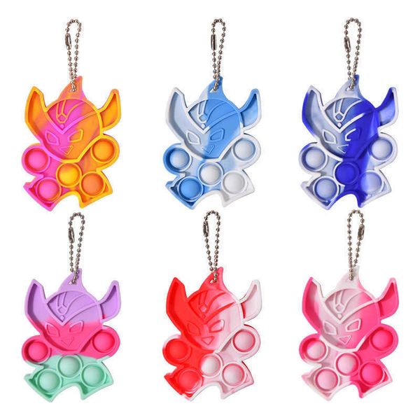 

push bubbles decompression fidget its simple dimple toy keychain sensory anti stress relief anxiety autism adhd depression for