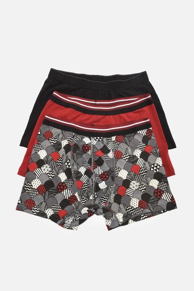

underpants trendyol male 3'lÃ¼ package boxer tmnaw22bx0011, Black;white