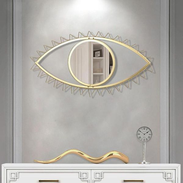 

mirrors creative eye shape decoration mirror iron crafts living room po wall bathroom toilet makeup