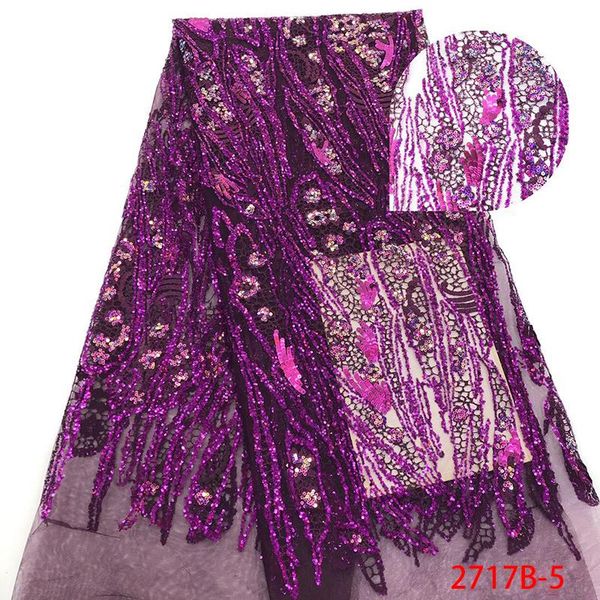 

ribbon est africa organza lace fabric sequin nigerian african tulle laces fabrics ks2717b-5, Pink;blue