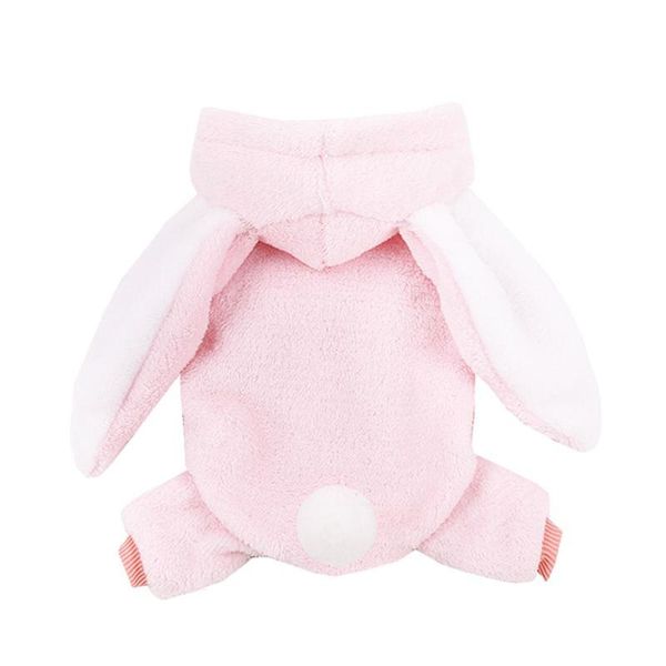 

cat costumes coral fleece warm pet costume adorable ear cosplay clothes for dog
