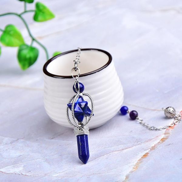 

decorative objects & figurines natural crystal merkaba dowsing pendulum rose quartz pendant reiki wand colourful chain wicca for men women j