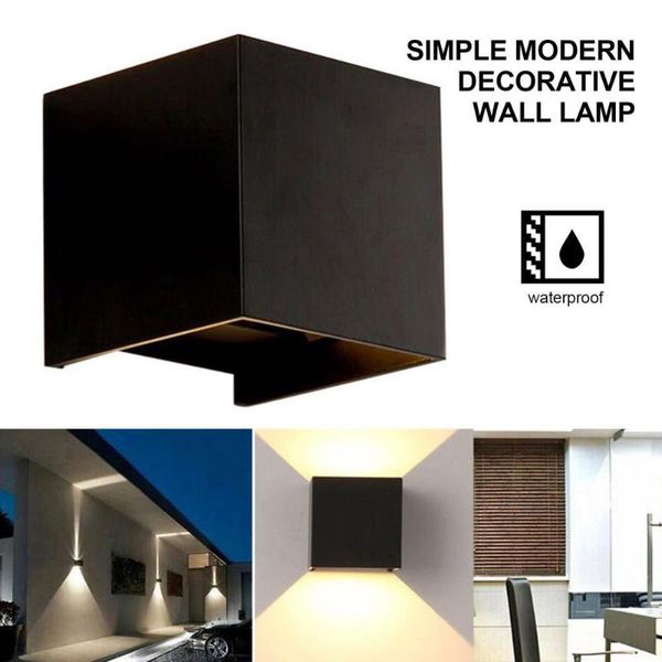

party decoration led wall light outdoor waterproof ip65 porch garden lamp & indoor bedroom bedside lighting aluminum