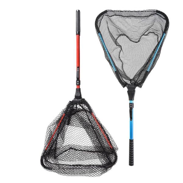 

aluminum alloy single segment triangle folding fishing dip net accessories