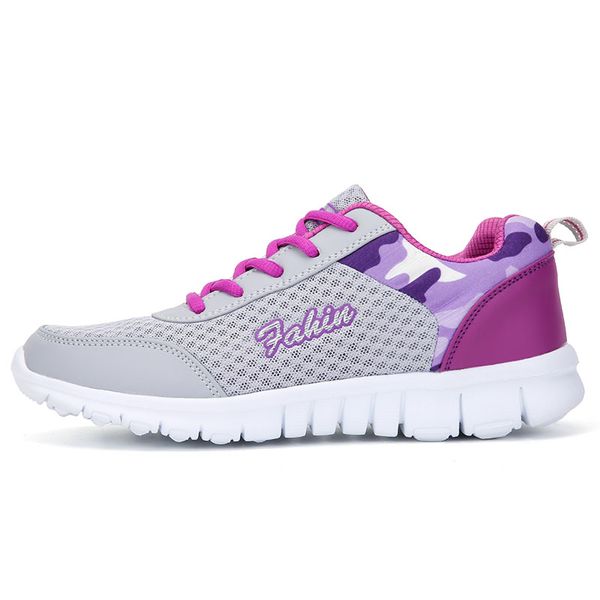 Atmungsaktive Mesh-Sport-Laufschuhe für Damen, täglich, leicht, zwei grenzüberschreitende Sneakers für Damen