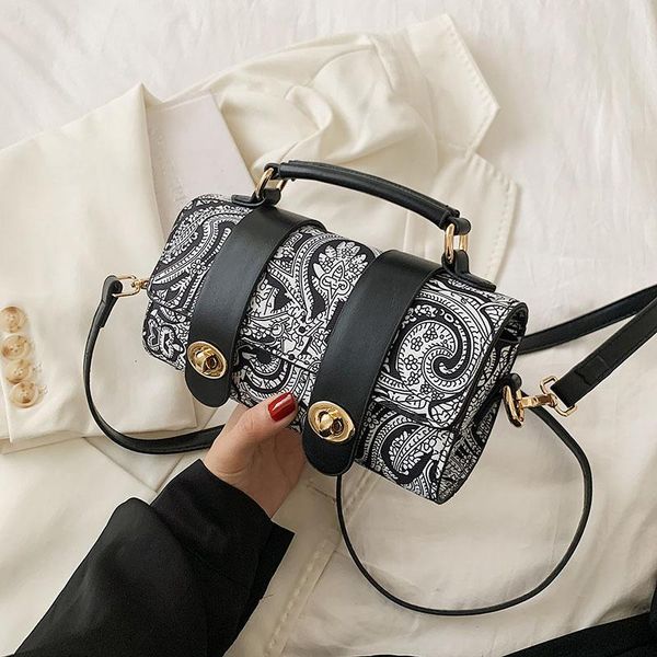 

shoulder bags fashion graffiti ladies chain mobile phone simple small square bag women's luxury designer handbags for women 2021