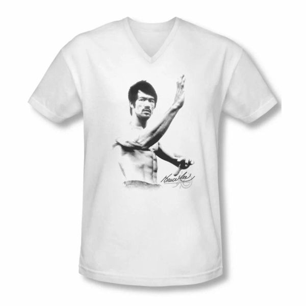 

bruce lee serenity v neck t-shirt sizes- s-2x new, White;black