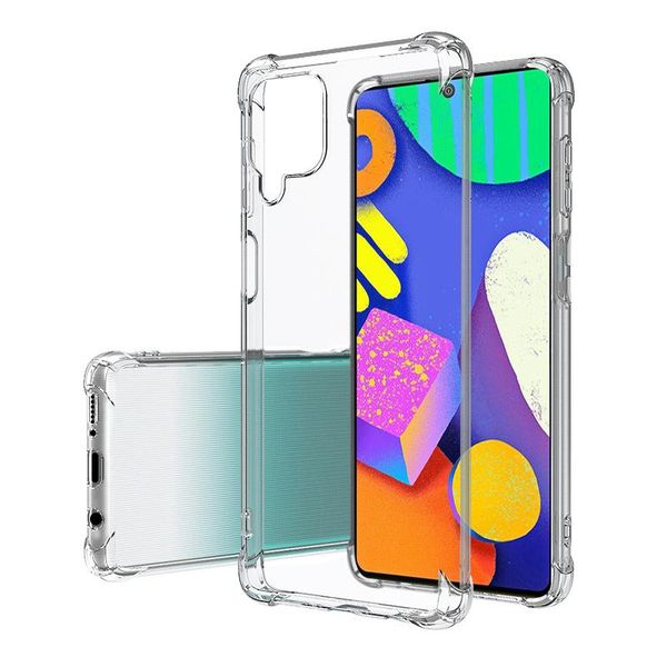 

cell phone pouches soft crystal clear case for samsung galaxy m02 m42 m62 f62 5g capa airbag shockproof silicone transparent back cover fund