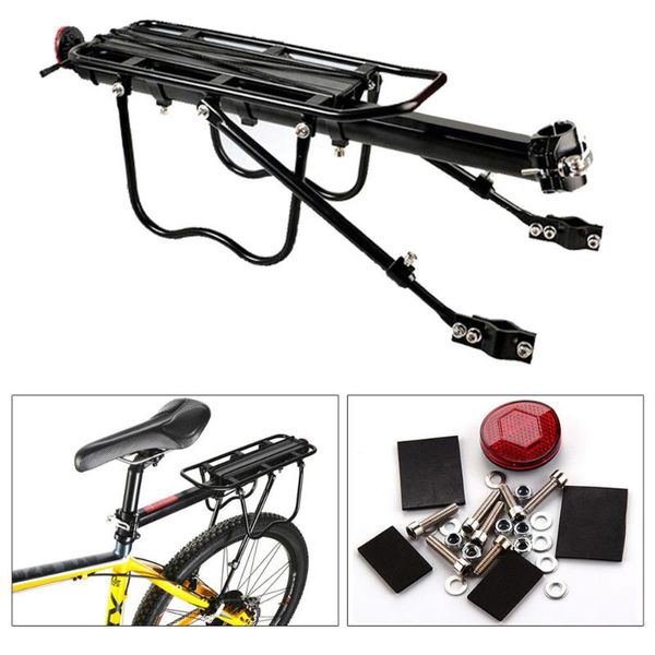 

car & truck racks universal seatpost rack bike carrier rear frame-mounted heavy duty cycle accessory