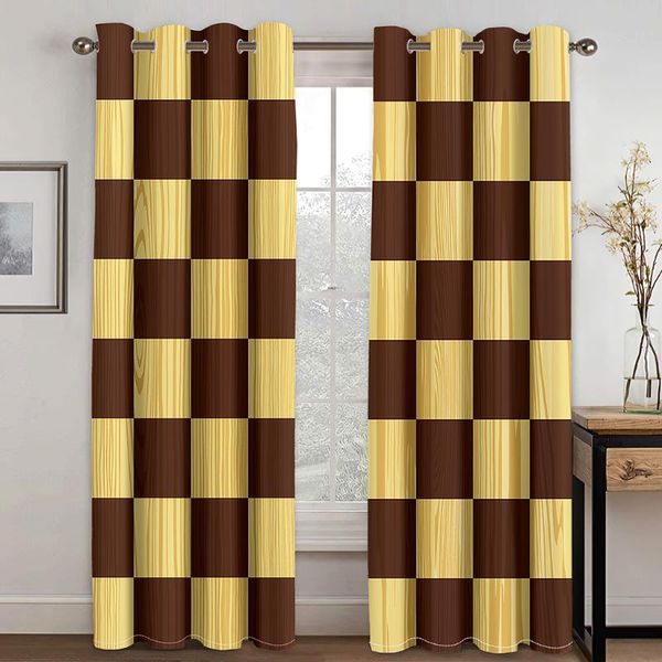 

curtain & drapes home stripe wind printed living room bedroom decoration el essential