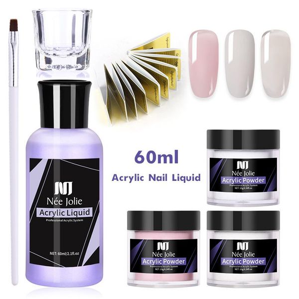 

nail art kits acrylic kit powder set crystal liquid with brush file nails decoration extension manicure tool