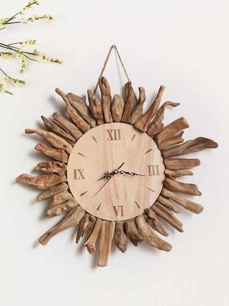 

wall clocks pure manual solid wooden mute circular clock, clock home sitting room modern ideas