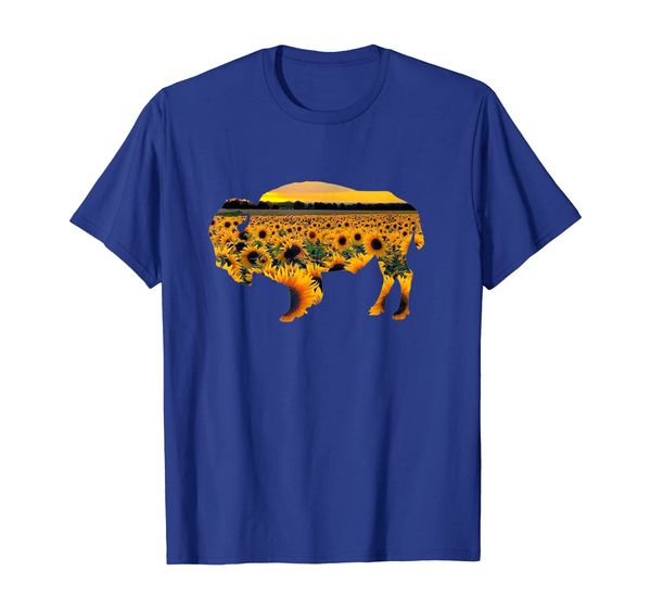 

Buffalo Sunflower Motif T Shirt, Mainly pictures