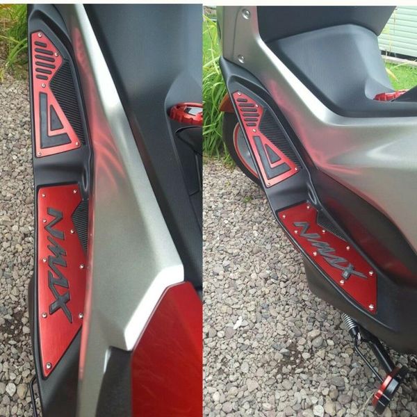 

pedals aluminum alloy pedal plate motorcycle footrest accessories pegs cnc mats rear front autobike modified parts for yamah nmax 155