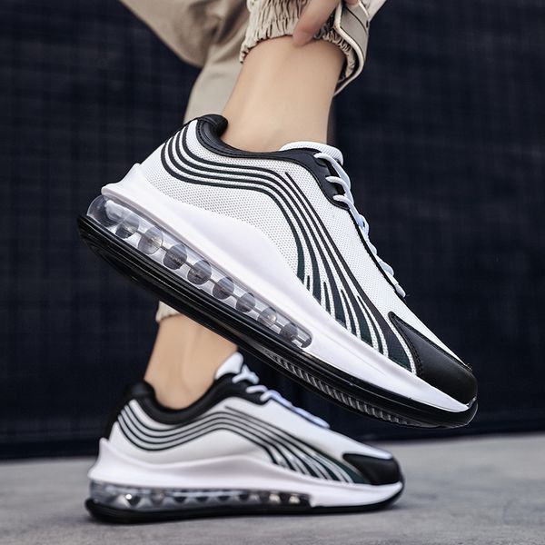 

brand fashion black sneakers for men breathable non-slip comfortable lightweight air cushion running shoes large size 3645