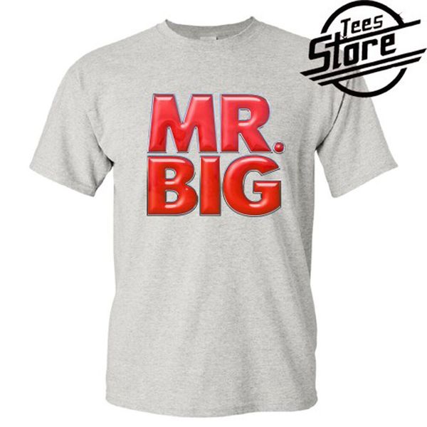 

New MR. BIG Band Logo Men's Grey T-Shirt Size S-3XL - 100% cotton, White;black